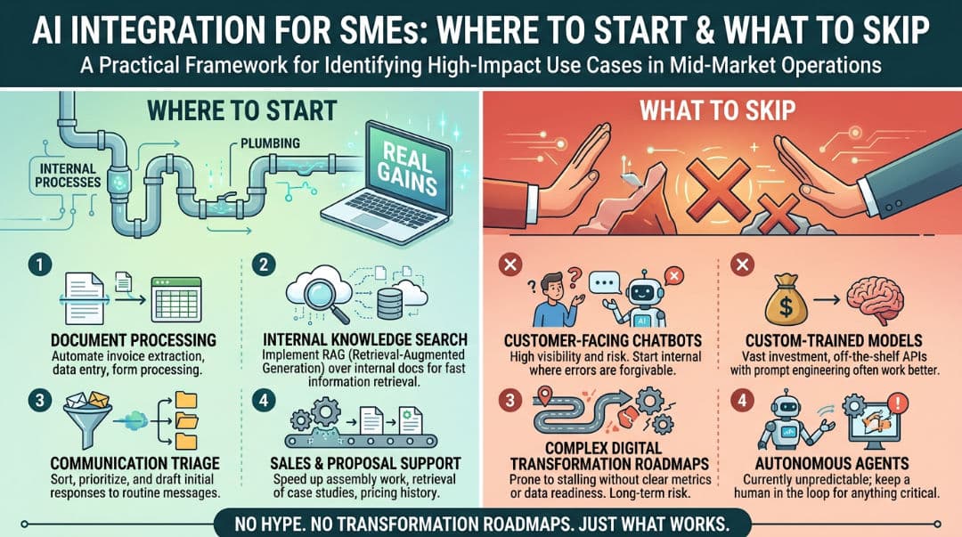 Cover Image for AI Integration for SMEs: Where to Start and What to Skip